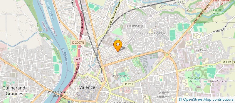 localisation de l'entreprise MADAME HENRIETTE LUGUIN à BOURG-LES-VALENCE