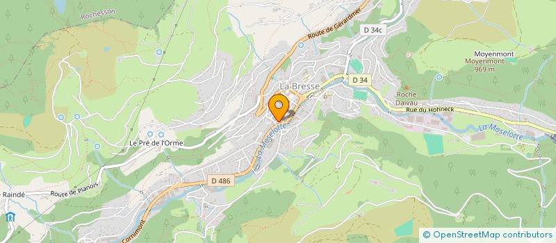 localisation de l'entreprise MADAME HENRIETTE MATHIEU  LA BRESSE