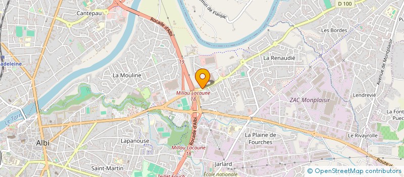 localisation de l'entreprise MADAME HENRIETTE MAUREL  ALBI