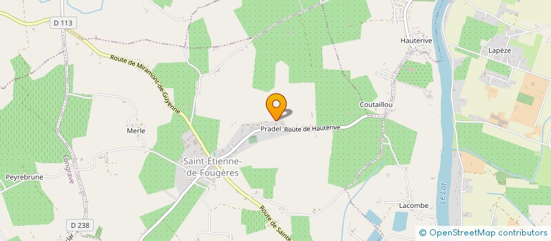 localisation de l'entreprise MADAME HENRIETTE MELLI  SAINT-ETIENNE-DE-FOUGERES