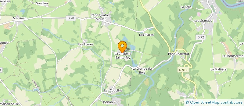 localisation de l'entreprise MADAME HENRIETTE MONSACRE  CROZANT