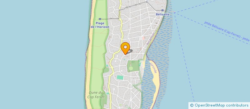 localisation de l'entreprise MADAME HENRIETTE MONTELS  LEGE-CAP-FERRET