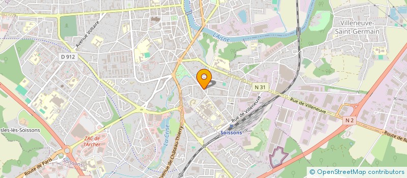 localisation de l'entreprise MADAME HENRIETTE MONTIGNY à SOISSONS