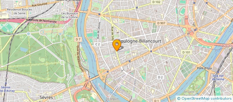 localisation de l'entreprise MADAME HENRIETTE NDIAYE  BOULOGNE-BILLANCOURT