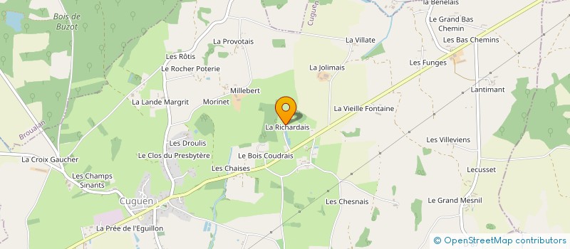 localisation de l'entreprise MADAME HENRIETTE NIVOLLE à CUGUEN