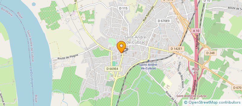 localisation de l'entreprise MADAME HENRIETTE PAGES  SAINT-ANDRE-DE-CUBZAC