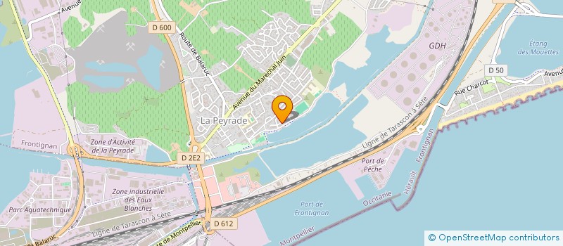 localisation de l'entreprise MADAME HENRIETTE PODEVIN à FRONTIGNAN