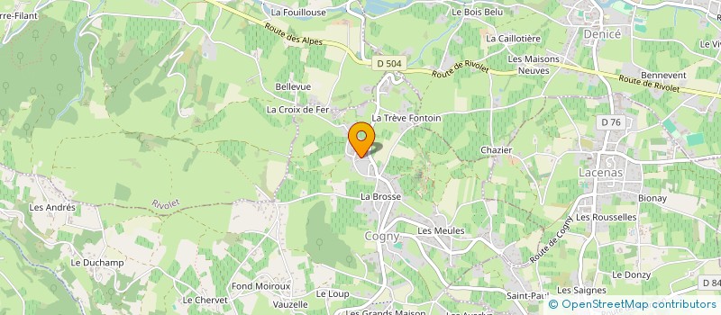 localisation de l'entreprise MADAME HENRIETTE PROTON  COGNY