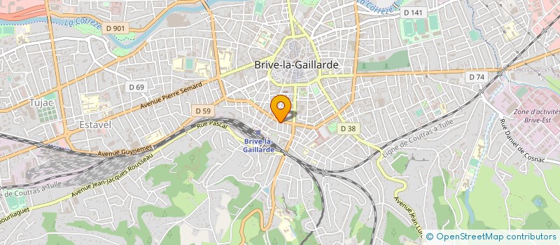 localisation de l'entreprise MADAME HENRIETTE RIBOT  BRIVE-LA-GAILLARDE