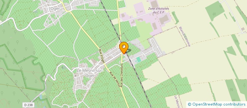 localisation de l'entreprise MADAME HENRIETTE ROBERT  LE MESNIL-SUR-OGER