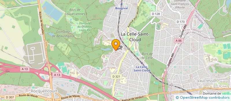 localisation de l'entreprise MADAME HENRIETTE ROQUES  LA CELLE-SAINT-CLOUD