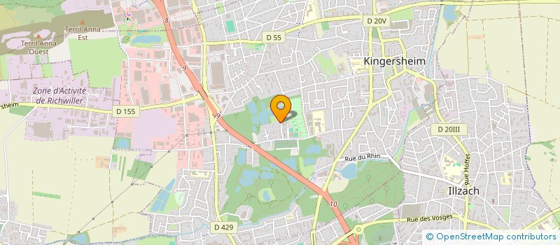 localisation de l'entreprise MADAME HENRIETTE SCHOEN  KINGERSHEIM