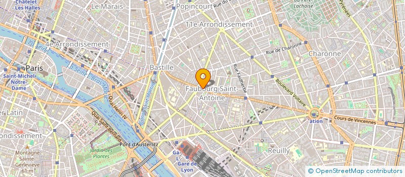 localisation de l'entreprise MADAME HENRIETTE VERITE  PARIS 11