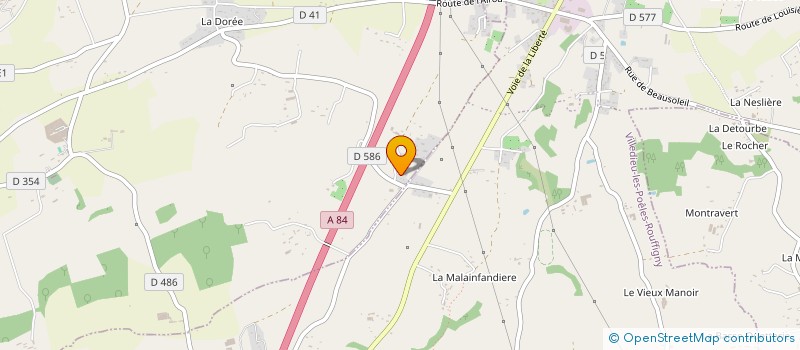 localisation de l'entreprise MADAME HENRIETTE VILLAIN  LA LANDE-D'AIROU