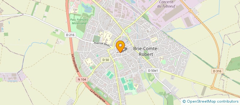 localisation de l'entreprise MADAME HENRIKA KATARINA MAASSEN  BRIE-COMTE-ROBERT