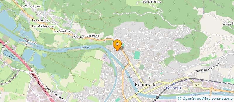 localisation de l'entreprise MADAME HENRILINE ROTA  BONNEVILLE