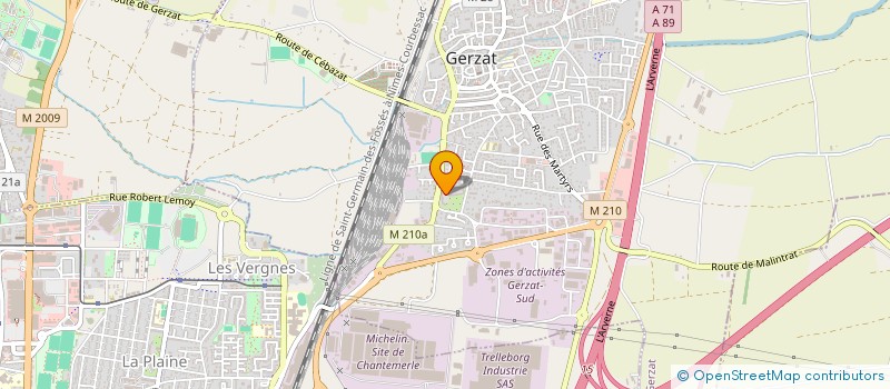 localisation de l'entreprise MADAME HENSHA MANGATAL  GERZAT