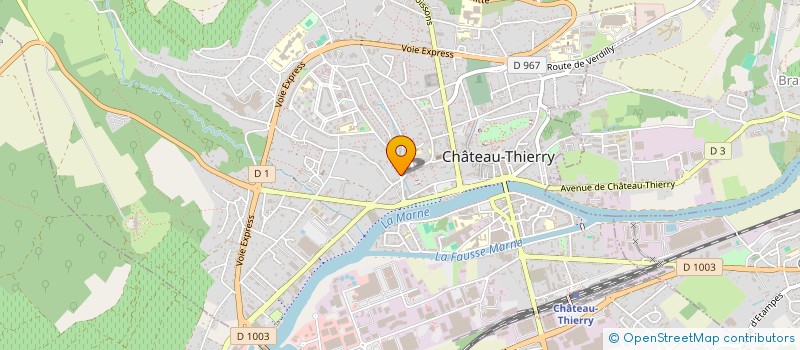 localisation de l'entreprise MADAME HEREITI BIRON à CHATEAU-THIERRY