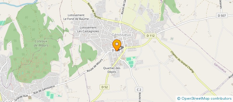 localisation de l'entreprise MADAME HERIVOLA RAHELIARIJAONA  GENISSIEUX