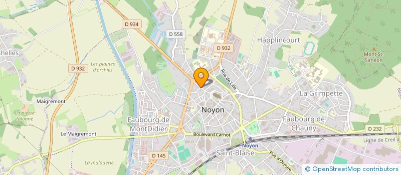 localisation de l'entreprise MADAME HERMANCE HUMBERT à NOYON