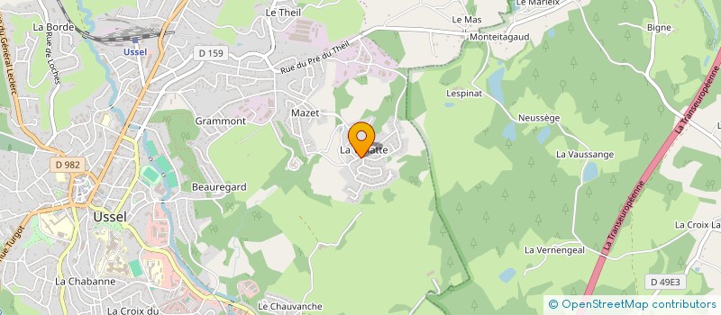 localisation de l'entreprise MADAME HERMANCE NGUESSAN  USSEL