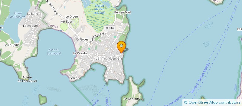 localisation de l'entreprise MADAME HERMELINE BROUSSET  LARMOR-BADEN