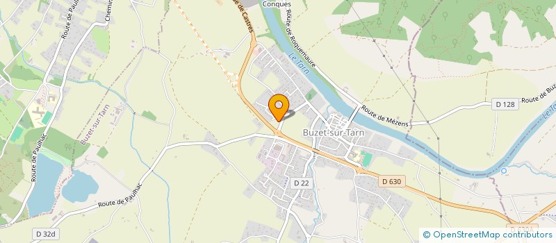 localisation de l'entreprise MADAME HERMELYNE THIBARON  BUZET-SUR-TARN