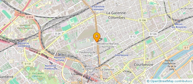localisation de l'entreprise MADAME HERMENCE SOUAGNON à COURBEVOIE