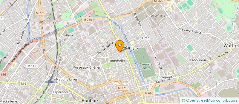 localisation de l'entreprise MADAME HERMIEN JOELINA  ROUBAIX