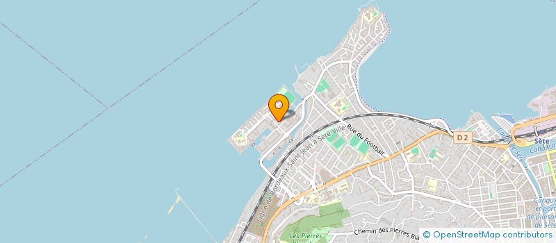 localisation de l'entreprise MADAME HERMINE DELPECH  SETE