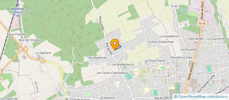 localisation de l'entreprise MADAME HERMINE DESCLOS LE PELEY  VENDOME