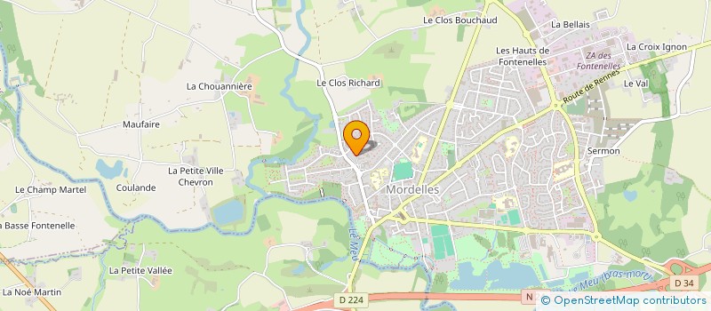 localisation de l'entreprise MADAME HERMINE FLOURIOT  MORDELLES