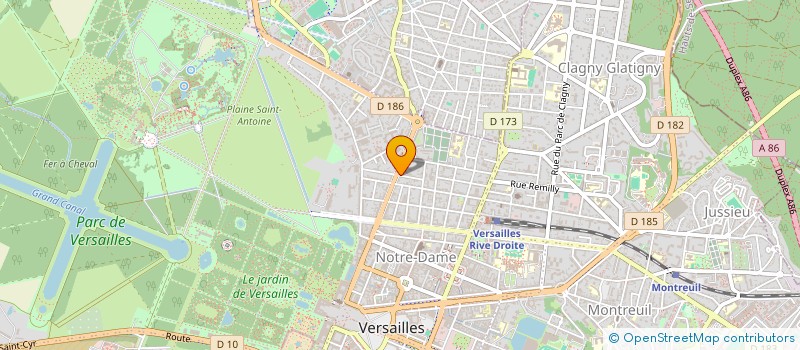 localisation de l'entreprise MADAME HERMINE HAMON DE LATHEBEAUDIERE à VERSAILLES