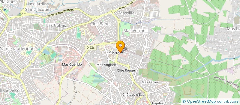 localisation de l'entreprise MADAME HERMINE SAGUY  CABESTANY