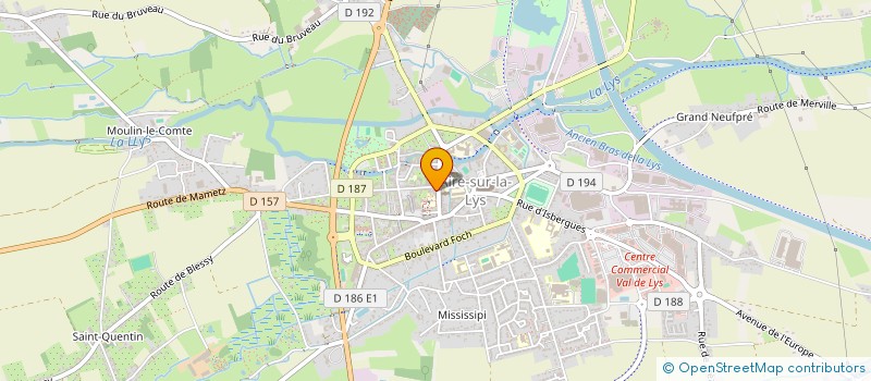 localisation de l'entreprise MADAME HERMINIE BOUTEL  AIRE-SUR-LA-LYS