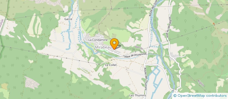 localisation de l'entreprise MADAME HERNANDEZ GILLY  MIRABEAU