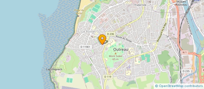 localisation de l'entreprise MADAME HERVELINE CHAMAUX  OUTREAU