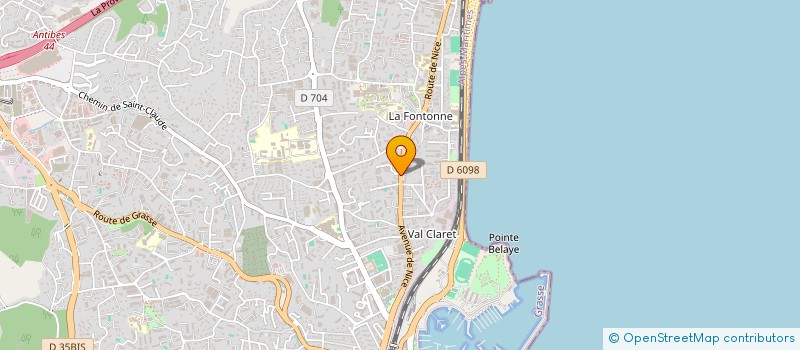 localisation de l'entreprise MADAME HERVELINE CHARLOT à ANTIBES
