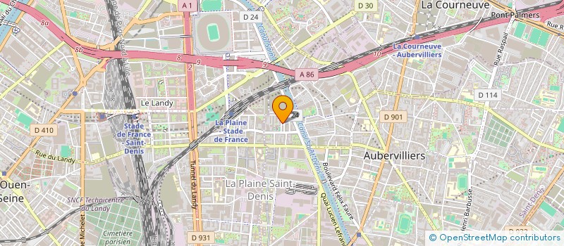 localisation de l'entreprise MADAME HETA BARADJI  AUBERVILLIERS