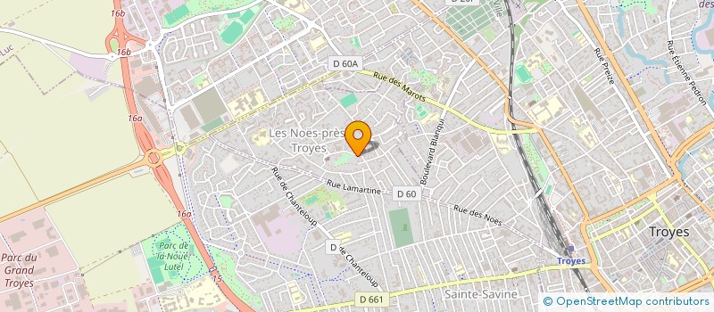 localisation de l'entreprise MADAME HEVITSOA RIVO HARILOLONA  LES NOES-PRES-TROYES