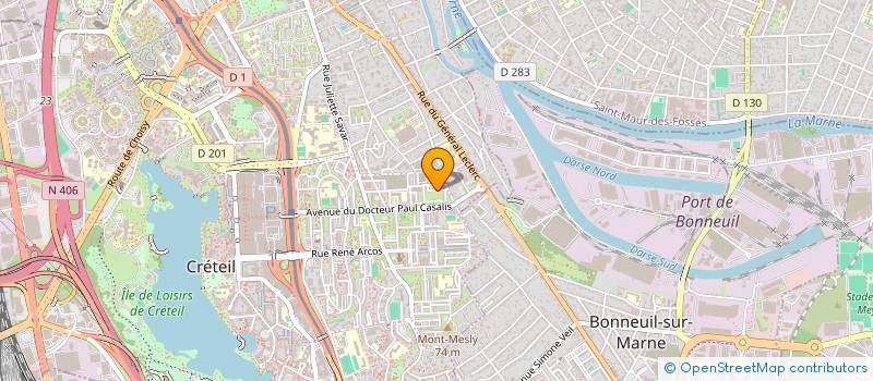 localisation de l'entreprise MADAME HEYA BEN ALI  CRETEIL