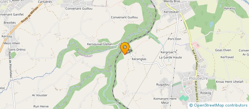 localisation de l'entreprise MADAME HIACINTHIA CAQUINEAU  PLOUBEZRE