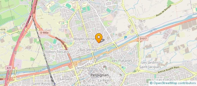 localisation de l'entreprise MADAME HIBA ABADA  PERPIGNAN