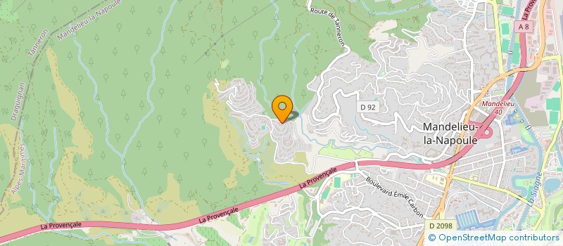 localisation de l'entreprise MADAME HIBA BADRI  MANDELIEU LA NAPOULE