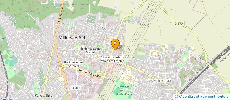 localisation de l'entreprise MADAME HIBA BAZIZ à VILLIERS-LE-BEL