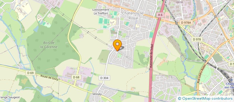 localisation de l'entreprise MADAME HIBA EZZOU  CHATENOY-LE-ROYAL