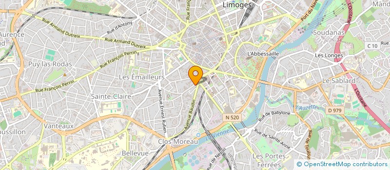 localisation de l'entreprise MADAME HIBA LALOUN à LIMOGES
