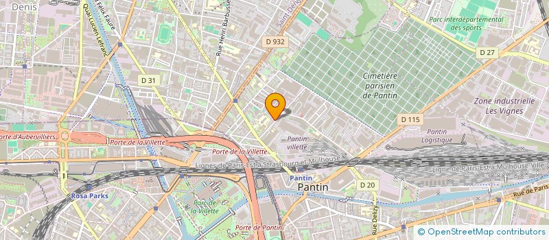 localisation de l'entreprise MADAME HIBA NAOUBI  PANTIN