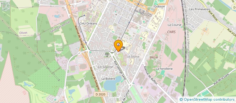 localisation de l'entreprise MADAME HIBO HASSAN MOHAMED  ORLEANS