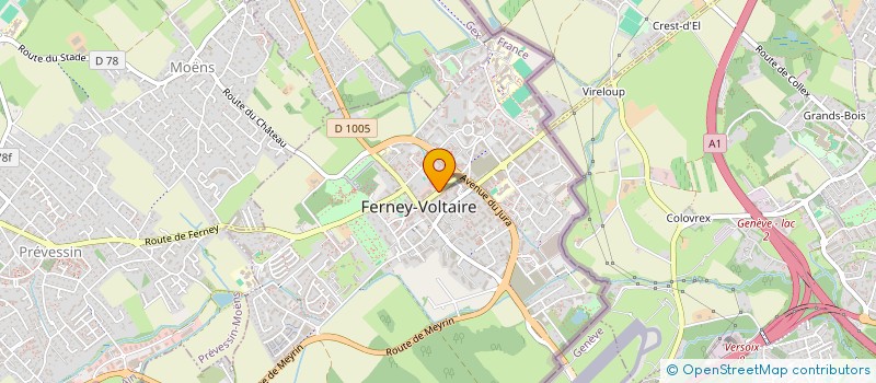 localisation de l'entreprise MADAME HIDAJETE ORANI à FERNEY-VOLTAIRE